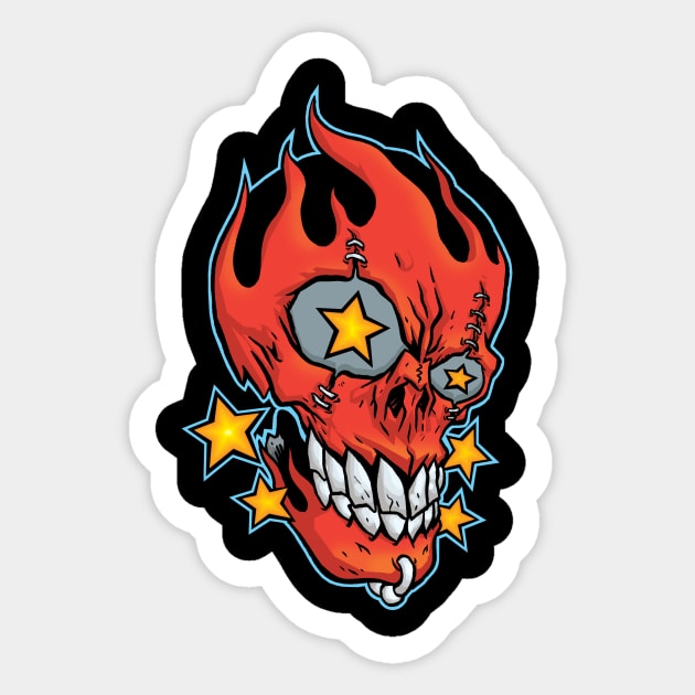 star skull Sticker by SkullFactory